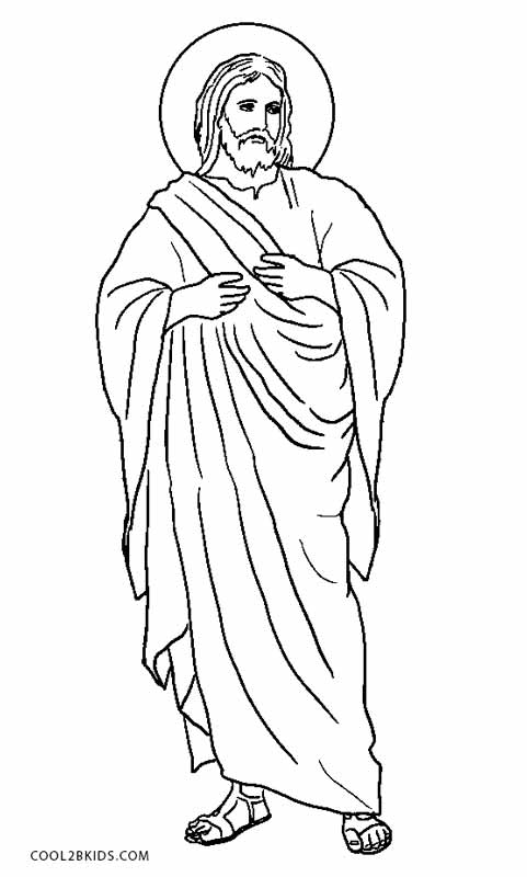 Jesus Coloring Page Free Jesus And Kids Coloring Page Free