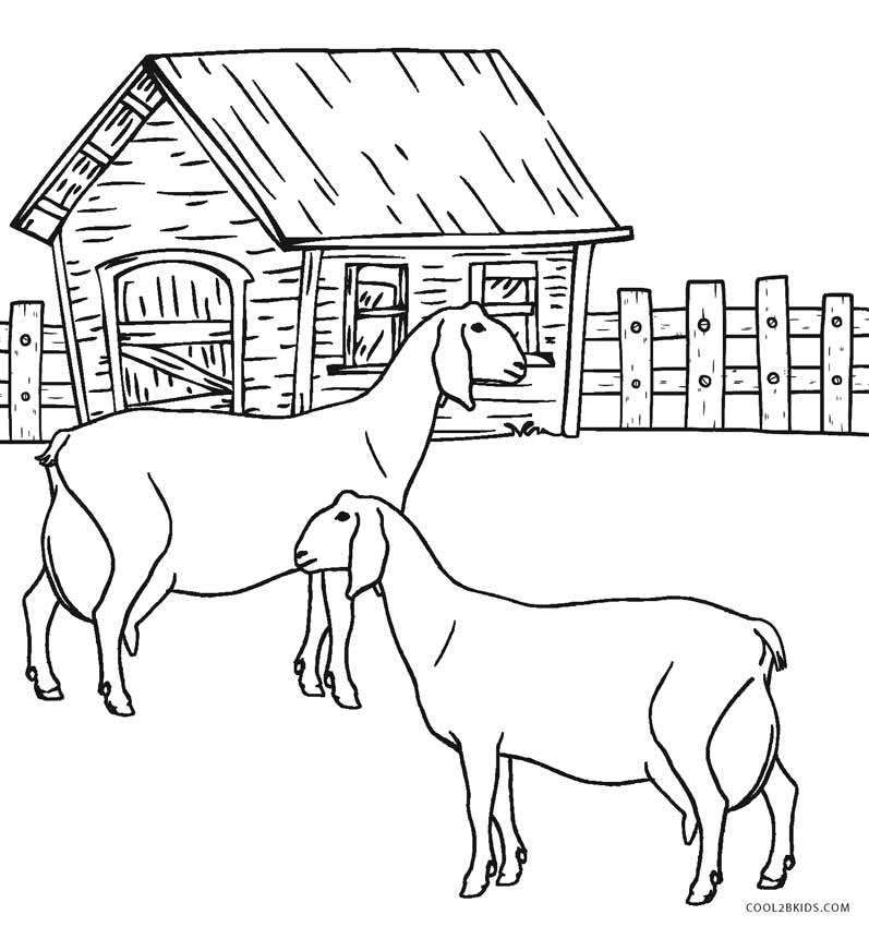Free Printable Farm Animal Coloring Pages For Kids ...