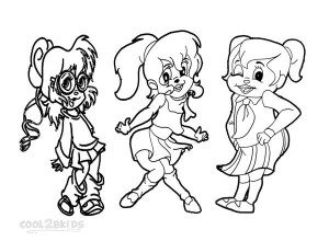 Chipette Coloring Pages