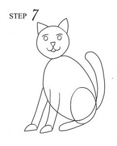 Draw Cat Step 7