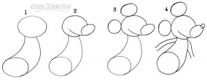 How To Draw Mickey Mouse (Step by Step Pictures)