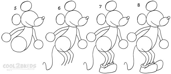 How To Draw Mickey Mouse (Step by Step Pictures)