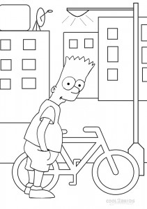 Pictures of Simpsons Coloring Pages