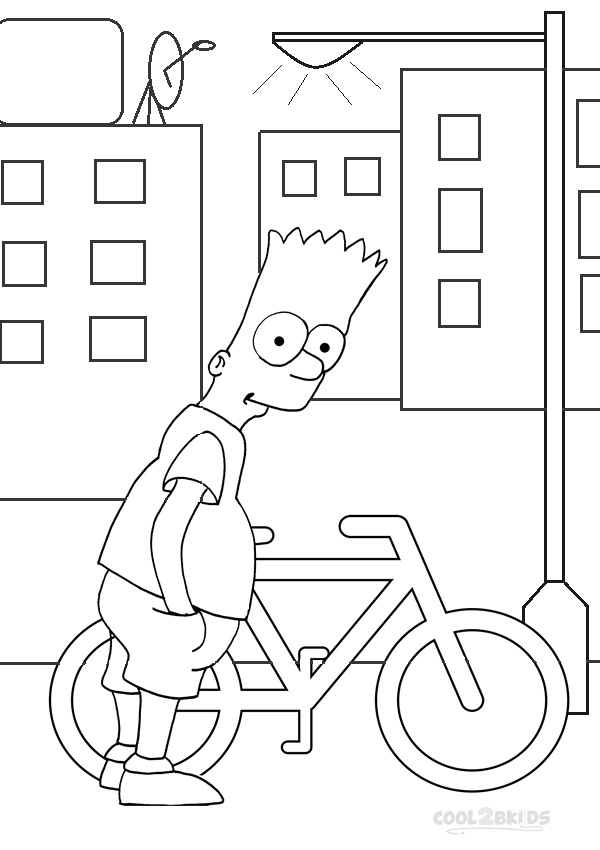 Download Printable The Simpsons Coloring Pages For Kids