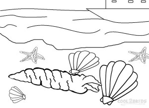 Seashell Coloring Pages Images