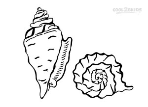 Printable Seashell Coloring Pages For Kids Cool2bKids