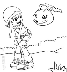 Free Digimon Coloring Pages For Kids