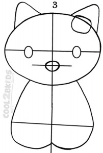 How To Draw Hello Kitty Step 3