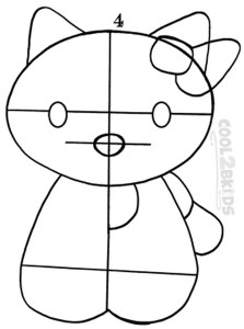 How To Draw Hello Kitty Step 4