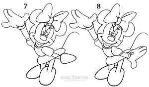 How To Draw Minnie Mouse Step 4