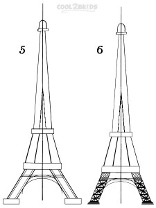 How To Draw The Eiffel Tower Step 3