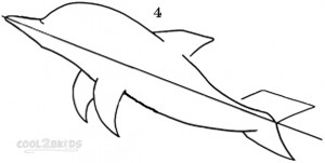 How To Draw a Dolphin Step 4