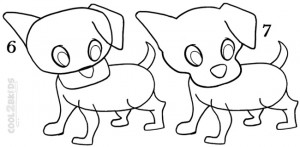 How To Draw a Puppy Step 3