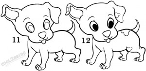 How To Draw a Puppy Step 5