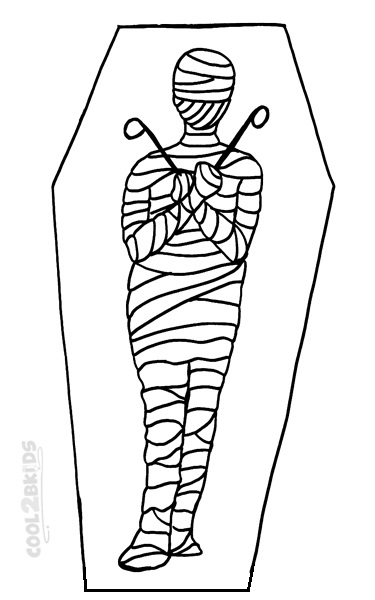 Printable Mummy Coloring Pages For Kids