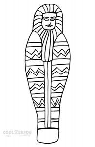 Picture of Mummy Coloring Pages To Print