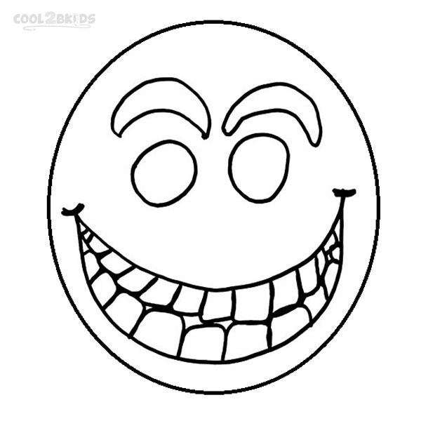 emotion smiley faces coloring pages