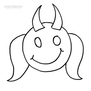 Smiley Face Coloring Pages Printable