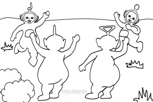 Teletubbies Coloring Page Picture