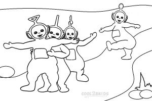 Teletubbies Coloring Pages Free Photo