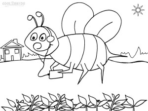 Bumble Bee Coloring Page Pictures