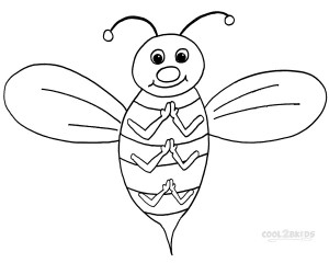 Image of Bumble Bee Coloring Pages