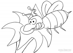 Picture of Bumble Bee Coloring Pages To Print