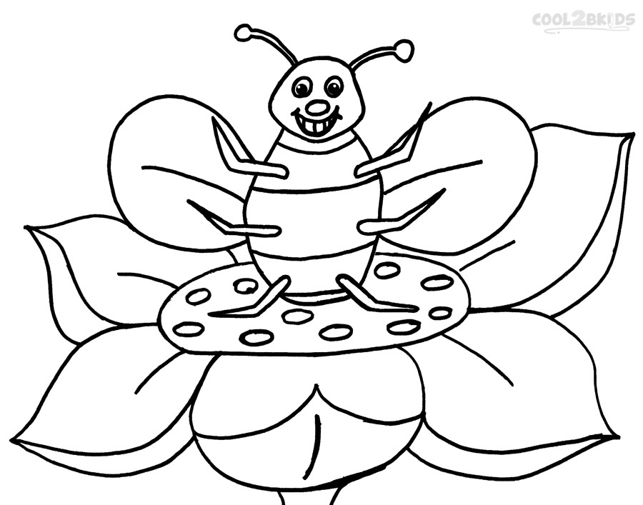 Free Bumble Bee Coloring Pages Picture