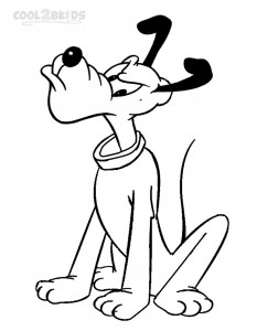 Free Pluto Coloring Pages