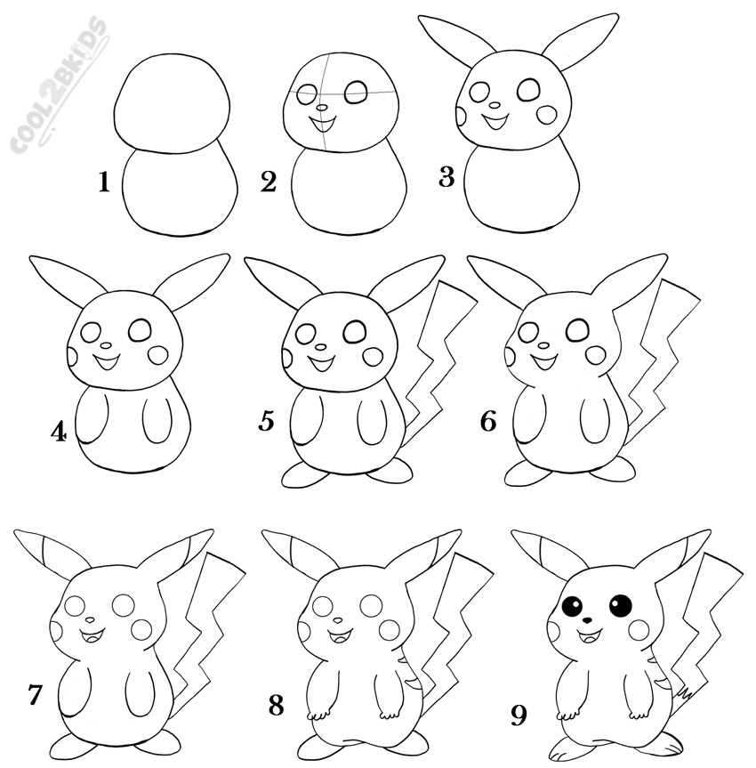 How To Draw Pikachu Step by Step