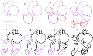 How To Draw Yoshi Step by Step