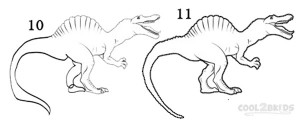 How To Draw a Dinosaur Step 5