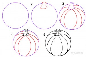 How To Draw a Pumpkin Step by Step