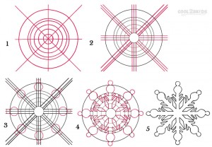 How To Draw a Snowflake Step by Step