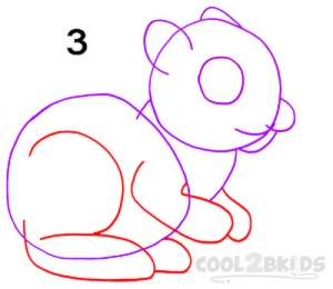 How To Draw a Squirrel Step 3