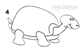 How To Draw a Turtle Step 4