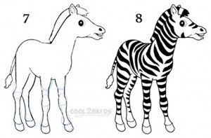 How To Draw a Zebra Step 4