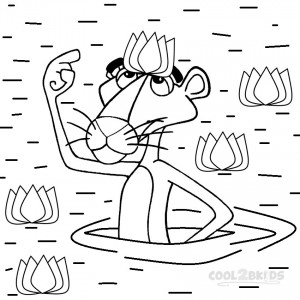Pink Panther Coloring Pages For Kids