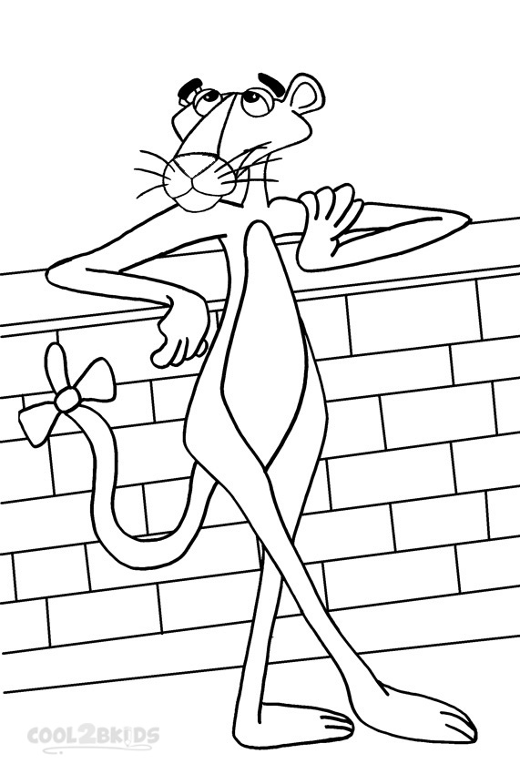 Printable Pink Panther Coloring Pages For Kids