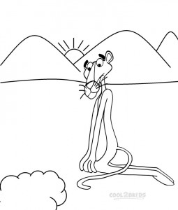 Pink Panther Printable Coloring Pages