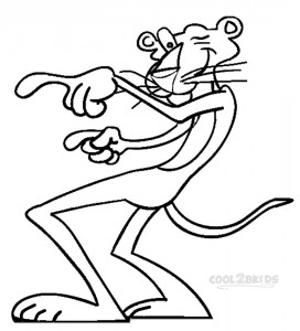 Printable Pink Panther Coloring Pages