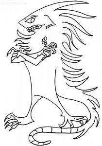 Coloring Pages of Iguana