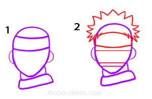 How To Draw Naruto Step 1