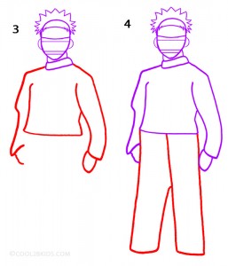 How To Draw Naruto Step 2