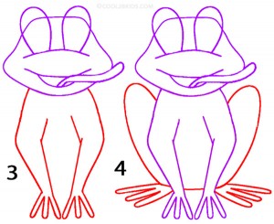 How To Draw a Frog Step 2