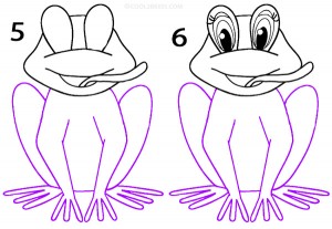 How To Draw a Frog Step 3