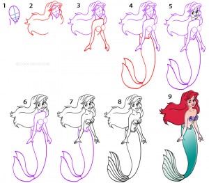 How To Draw a Mermaid Step by Step