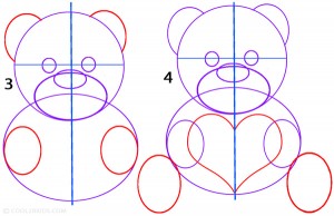 How To Draw a Teddy Bear Step 2