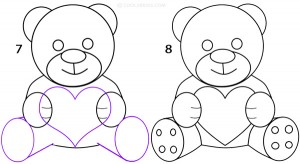 How To Draw a Teddy Bear Step 4