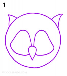 How To Draw an Owl Step 1